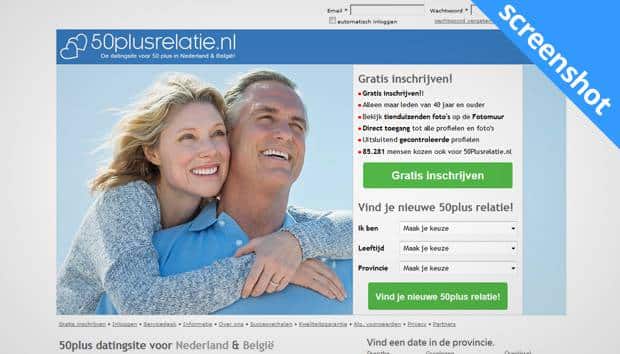 50PlusRelatie.nl sceenshot