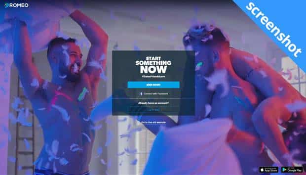 PlanetRomeo.com screenshot