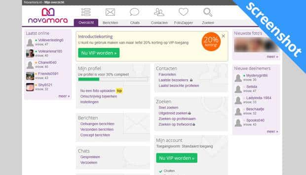 Novamora kosten screenshot