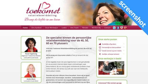Toekomst Relatiebemiddeling screenshot