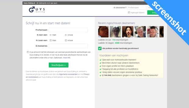 Guys-Dating.nl screenshot
