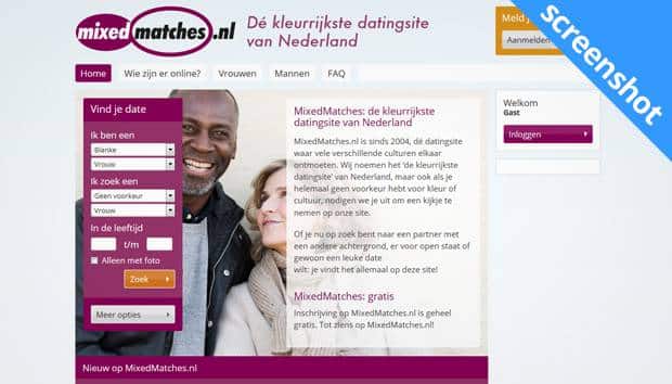 MixedMatches.nl multiculturele datingsite interface