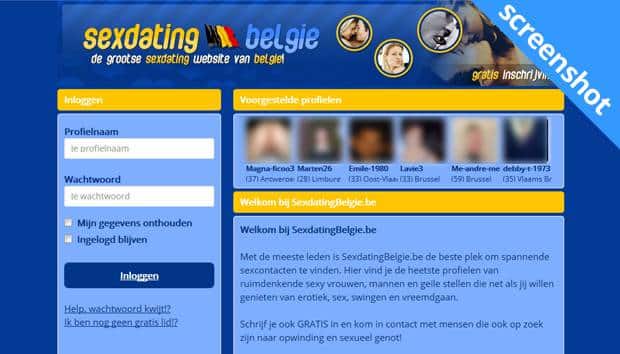 Sexdating Belgie screenshot