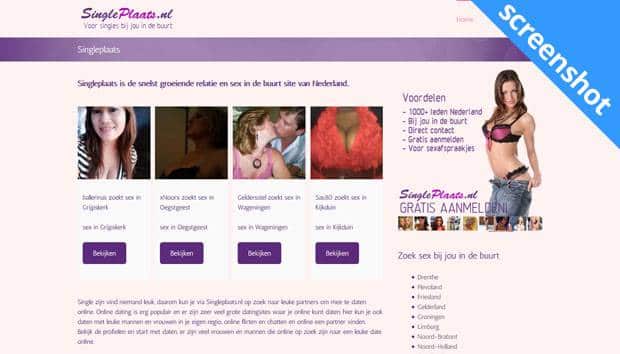 Singleplaats.nl screenshot