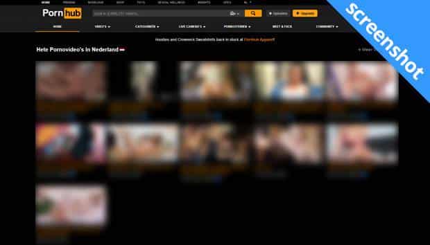 Pornhub screenshot