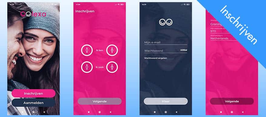 lexa app inschrijven