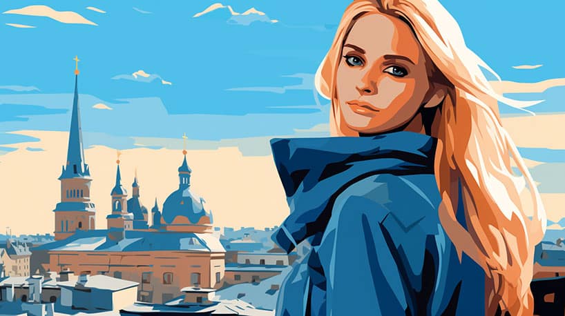 Meisje uit Oost-Europa