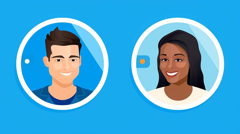 vrolijk gezicht profielfoto