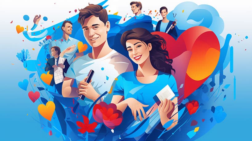 Russische man en vrouw