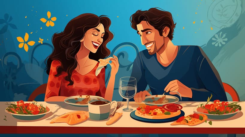 eten drinken date spanje