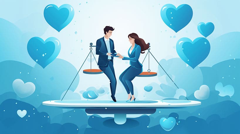 Gelukkige kantoorrelatie