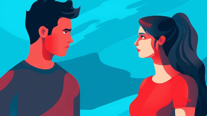 Partner flirt met ander