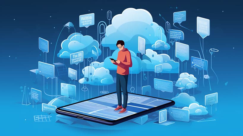 een persoon die belastende berichten op de telefoon van hun partner vindt