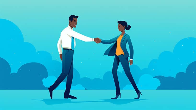 elkaar onder ogen komen