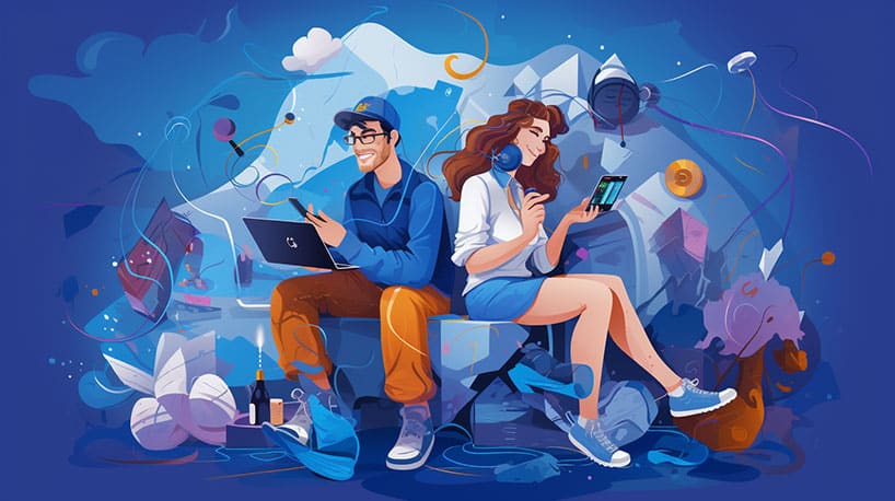 stel dat bezig is met activiteiten die hun contrasterende interesses vertegenwoordigen