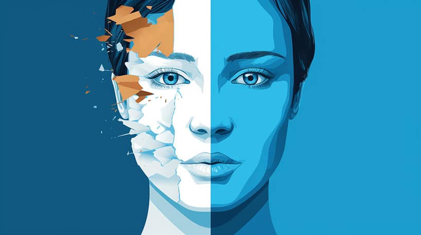 persoon met twee gezichten