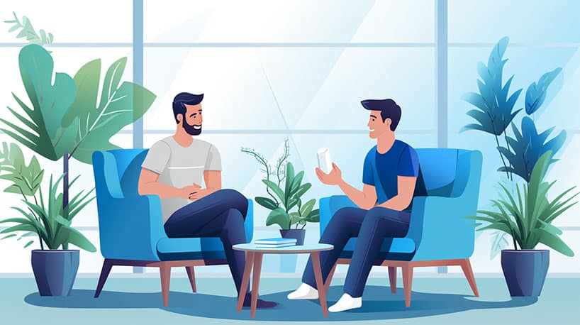 vrienden openhartig gesprek