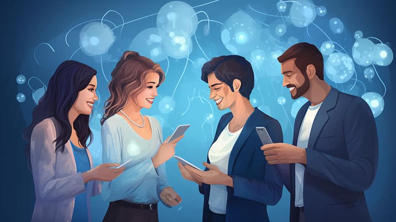 groep mensen op zoek naar serieuze relaties via datingsites