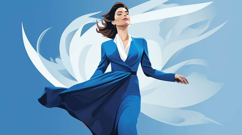 een rijpere vrouw die zelfvertrouwen uitstraalt