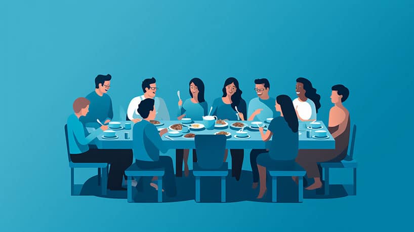 Familiedinertafel