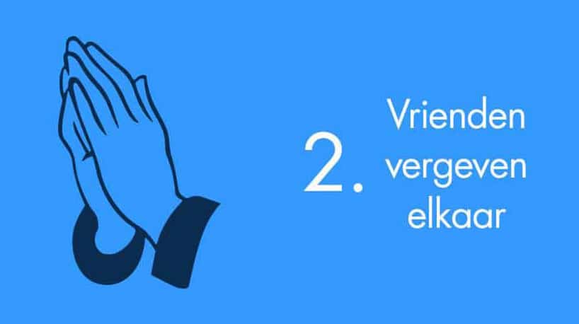 vrienden vergeven elkaar