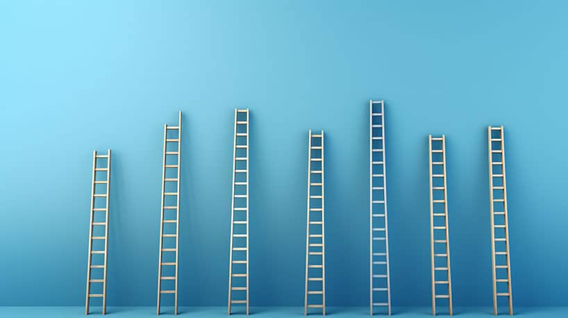 Ladder van relatie-normen: sommige onbereikbaar, andere realistisch