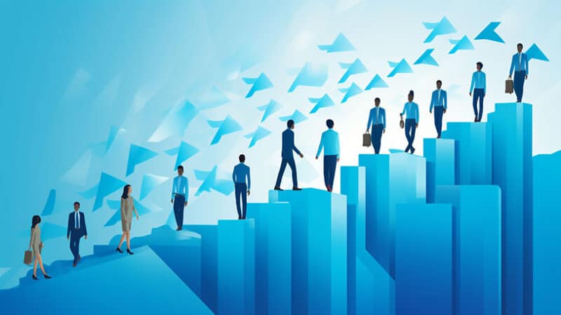 downdaten groeiende trend