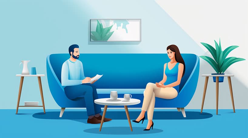 Individuen in therapiesessies met een therapeut