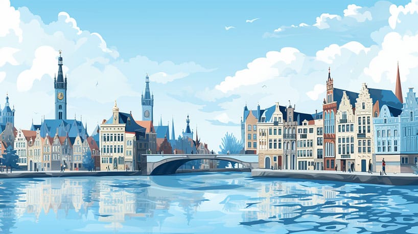 afbeelding van de stad Gent