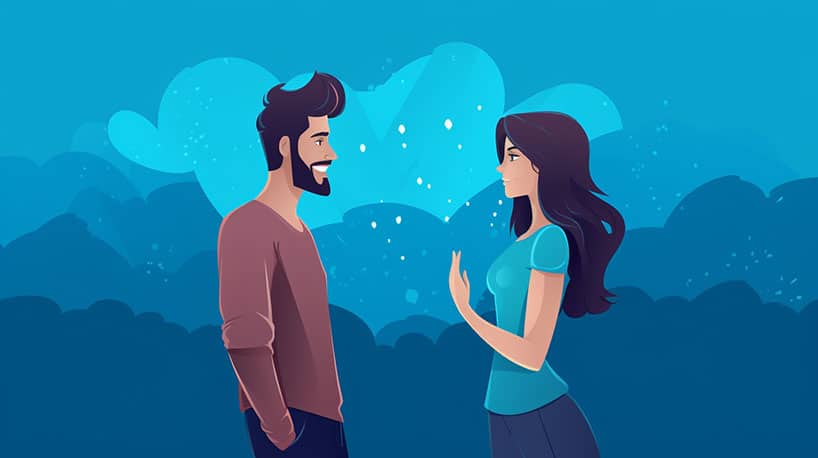 Date met online match: verwachtingen versus werkelijkheid tonen.