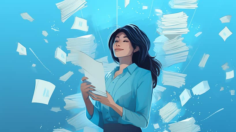 Financiele impact: Jongere vrouw voor stapel rekeningen, benadrukt ongelijkheid