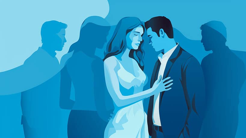 Onthullen van gevoelens, acceptatie leidt tot polyamorie, afwijzing veroorzaakt relatieproblemen.