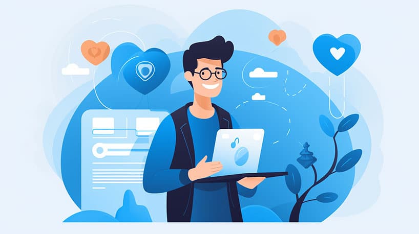 Tevreden datingsite gebruiker