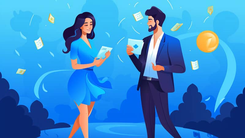 Elegante afhandeling van betaling na geslaagde eerste date
