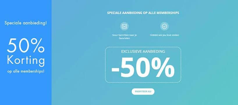 Lexa korting 50 procent lidmaatschap