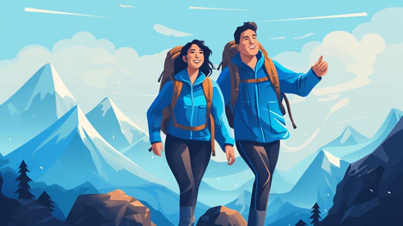 Stelletje geniet van avontuurlijke activiteit, breekt routine.