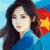 Een mooie Vietnamese vrouw voor de Vietnamese vlag.