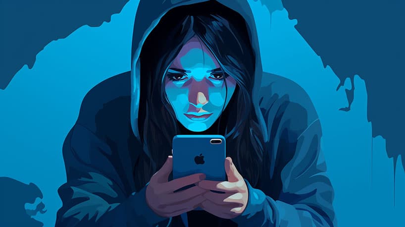 ghosting vrouw
