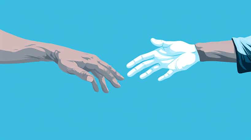 helpende hand bieden