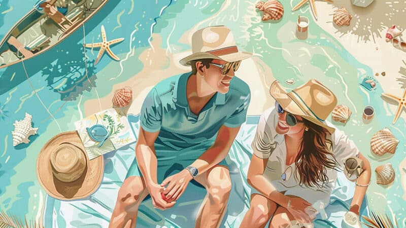 vakantieliefde gelukkige vakantiemomenten tussen twee mensen