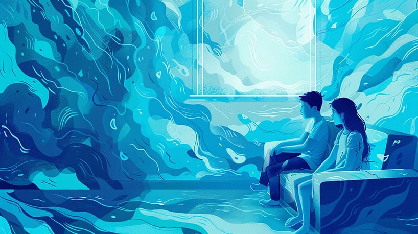 Scene uit kindertijd, bijdragend aan volwassen angst.