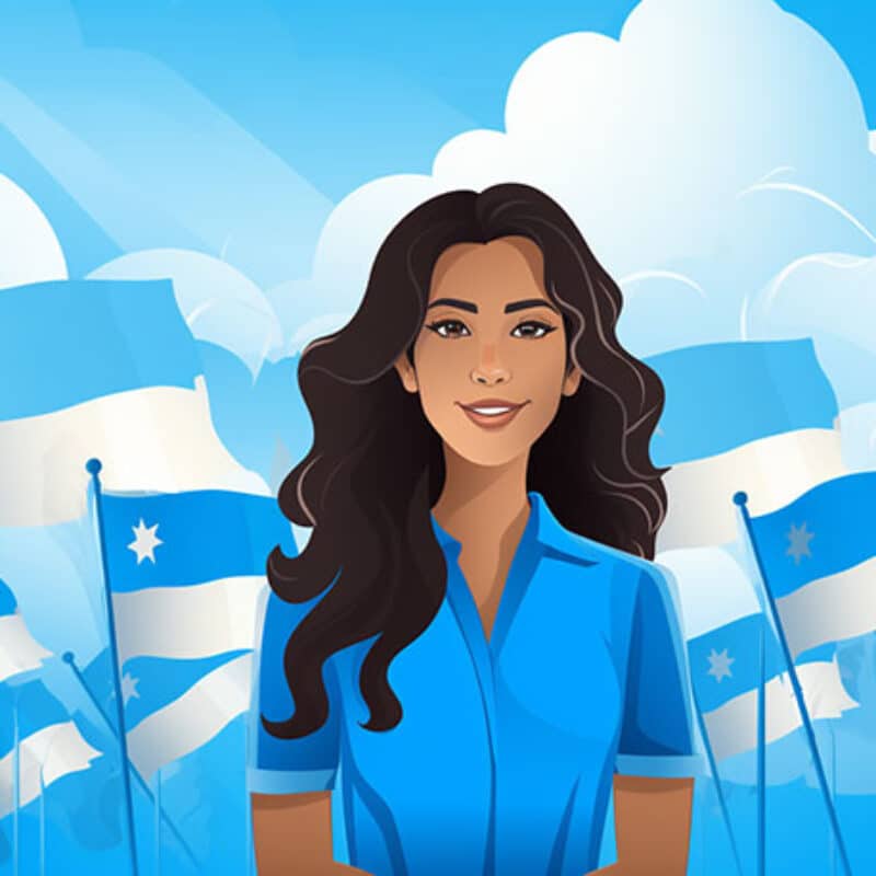 een mooie Latijns-Amerikaanse vrouw