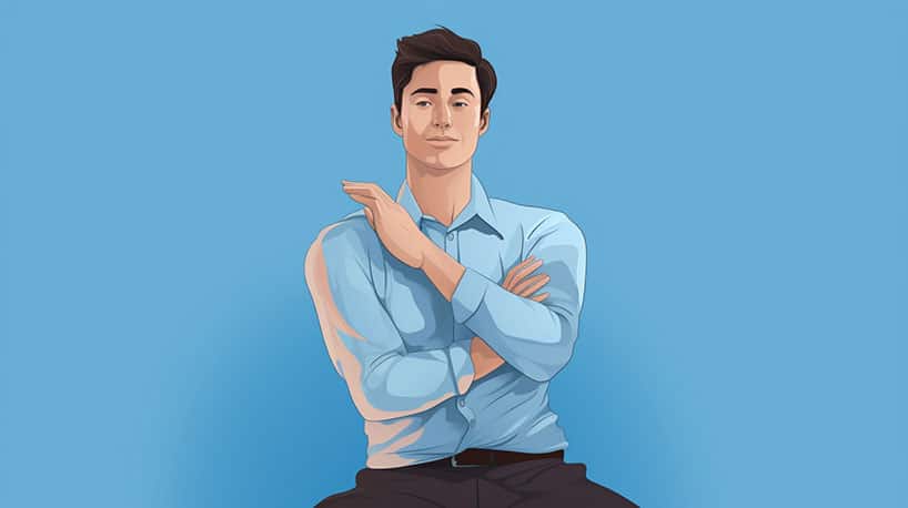 Persoon die lichaamstaalsignalen observeert