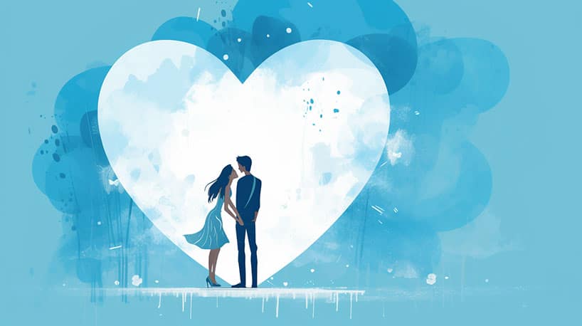 Stel lachend en hand in hand, openhartigheid gesymboliseerd