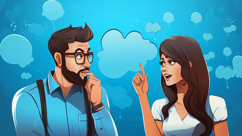 Openheid: Stel in serieuze conversatie, vraagtekens en uitroeptekens