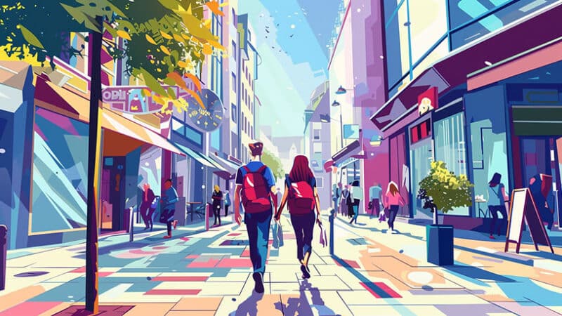 Daten in Noord-Brabant: Stel loopt hand in hand