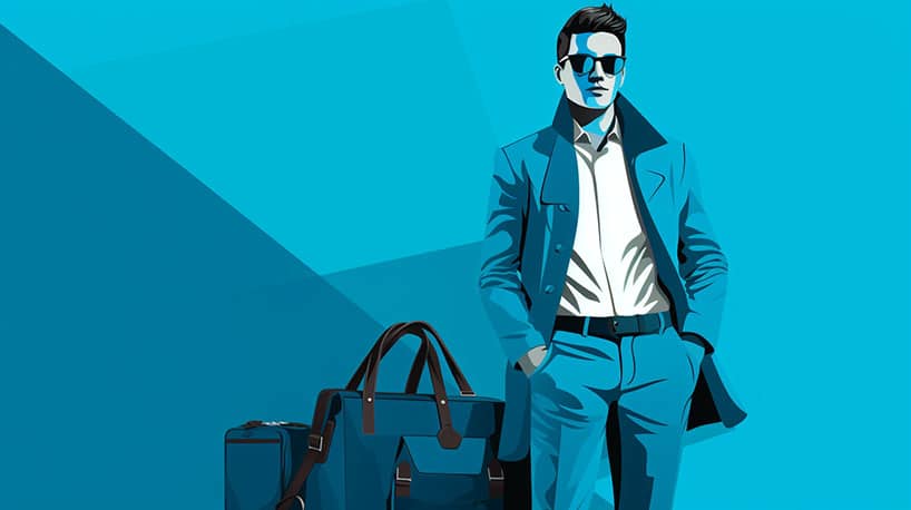 iemand die zelfvertrouwen uitstraalt in goed passende en stijlvolle kleding