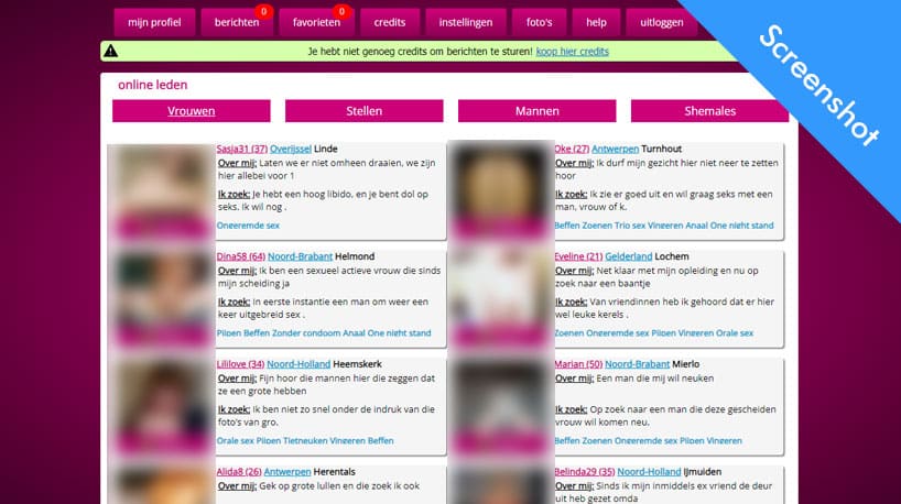 SexDateParade online leden