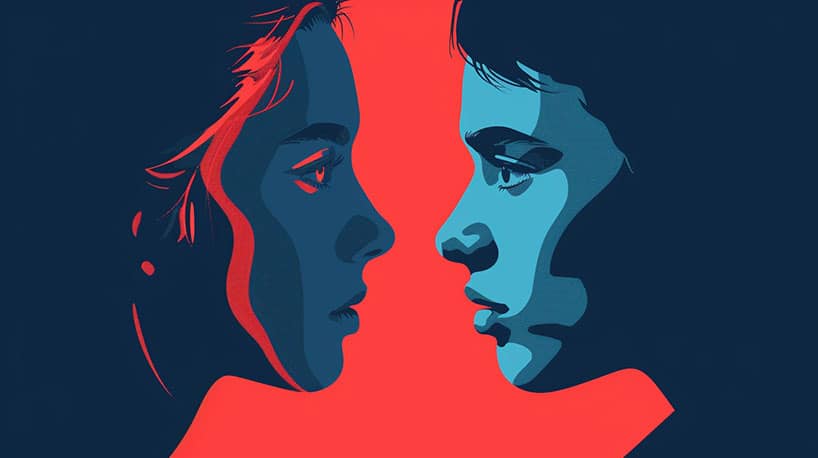 ex partners hebben vertrouwd gevoel naar elkaar