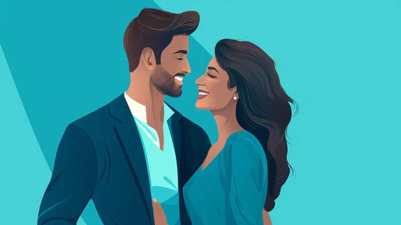 iemand je leuk vindt: oogcontact, glimlachen, toenadering